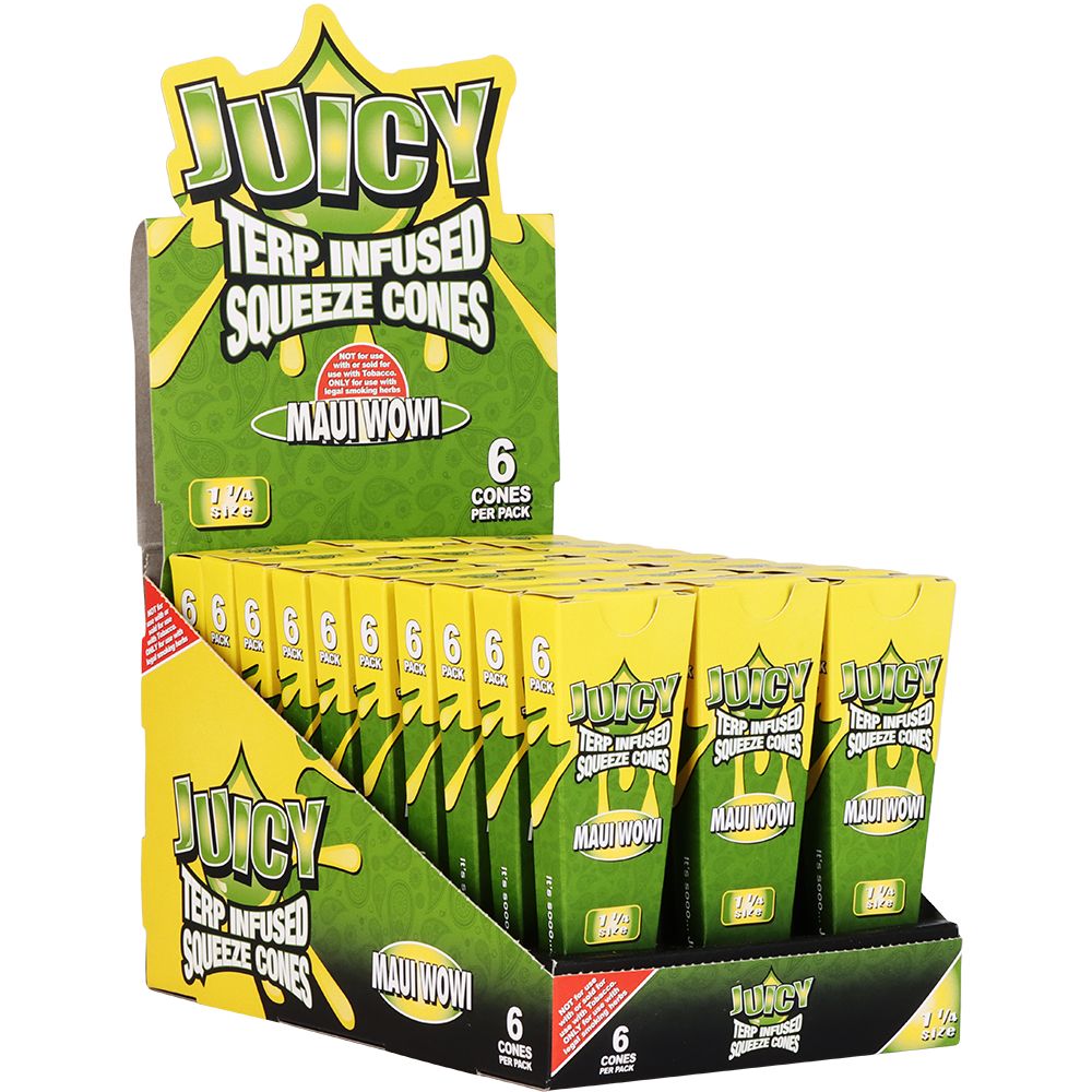 Juicy Terp Infused Squeeze Cones | Maui Wowi | 30pk Display